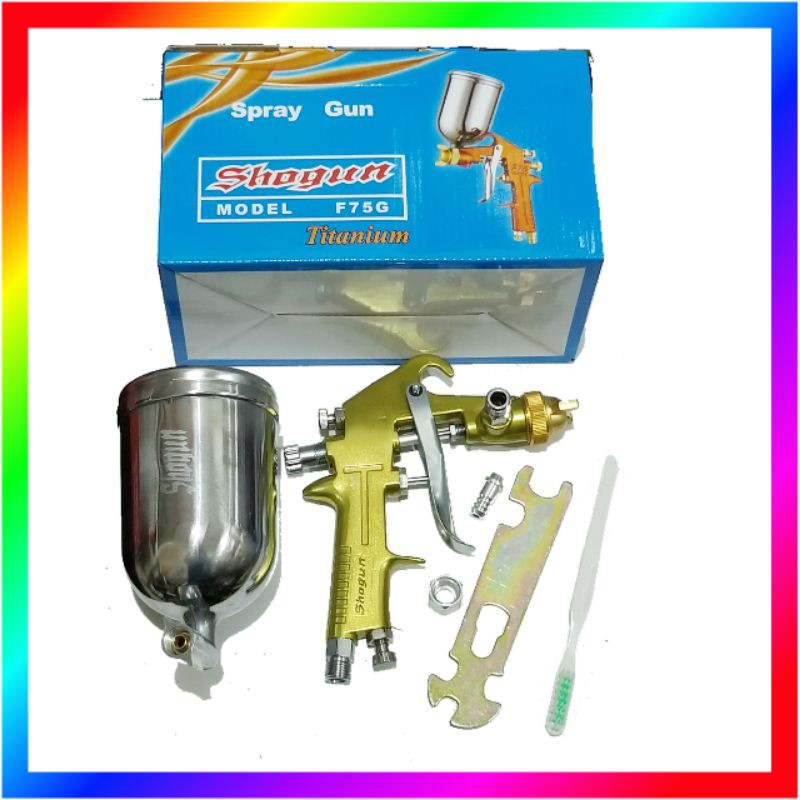 SPRAY GUN CAT SHOGUN TITANIUM F75 G TABUNG ATAS