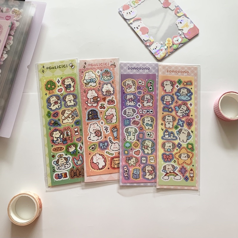 

sticker deco photocard confetti glitter readystock B406