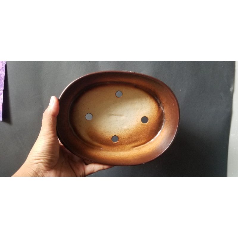 Pot keramik oval JP166