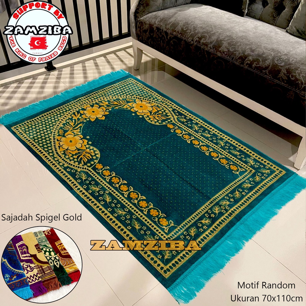 Sajadah Turki Turky Tebal Halus Ukuran Besar Perlengkapan Sholat Sejadah Terbaru zamzibasajadah