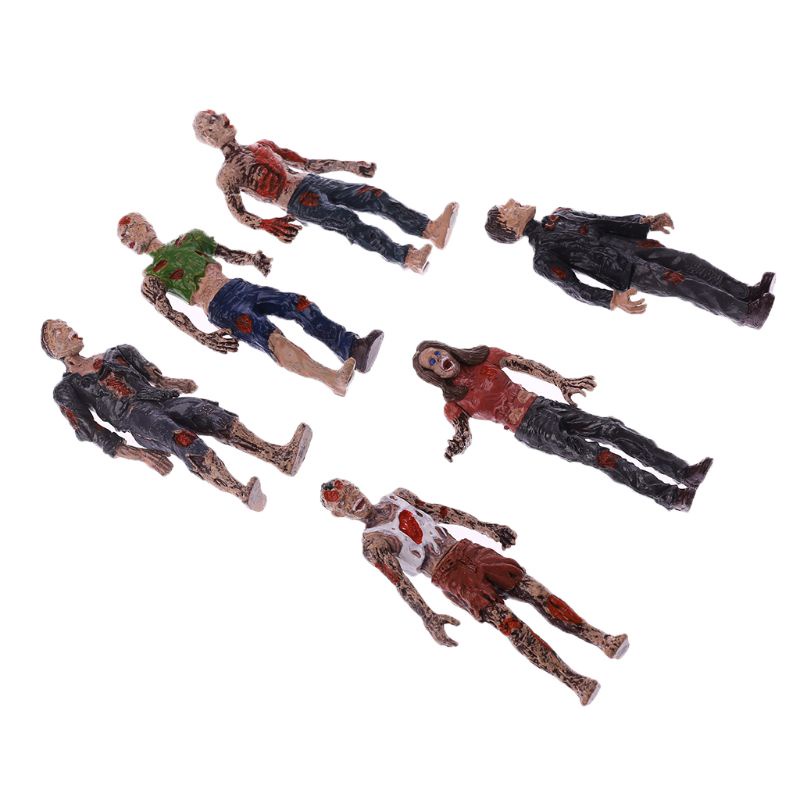 Mary 6Pcs Walking Deads Model Terror Kids Anak Action Figure Mainan Boneka