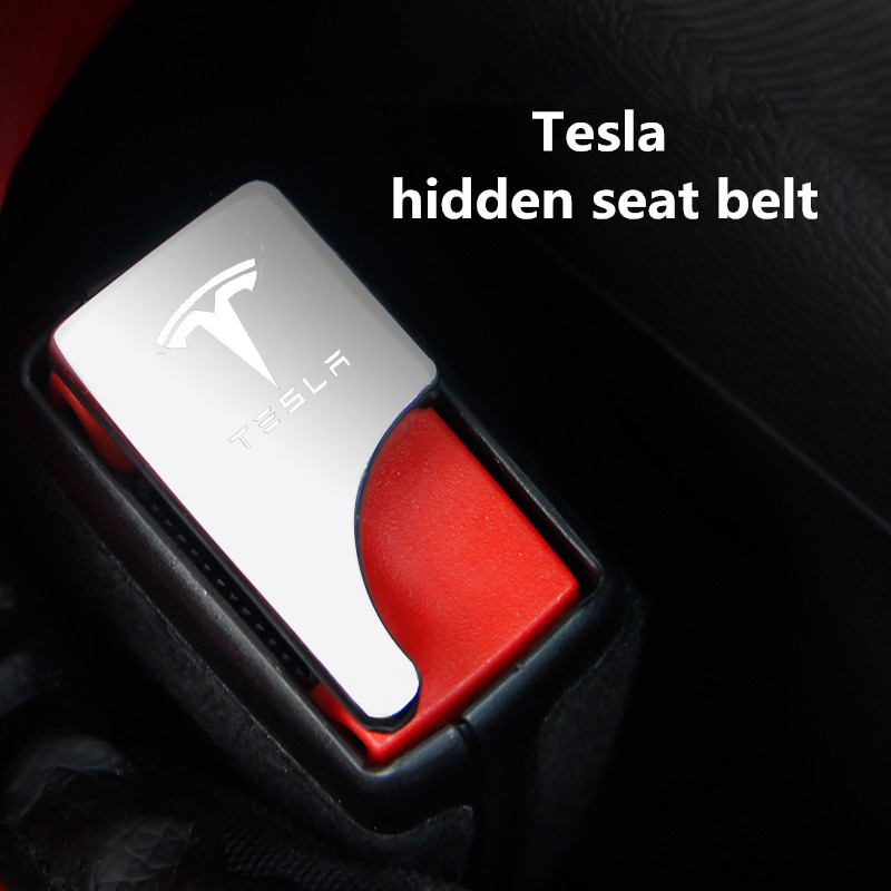 Klip Gesper Sabuk Pengaman Mobil Bahan Zinc alloy Untuk Tesla