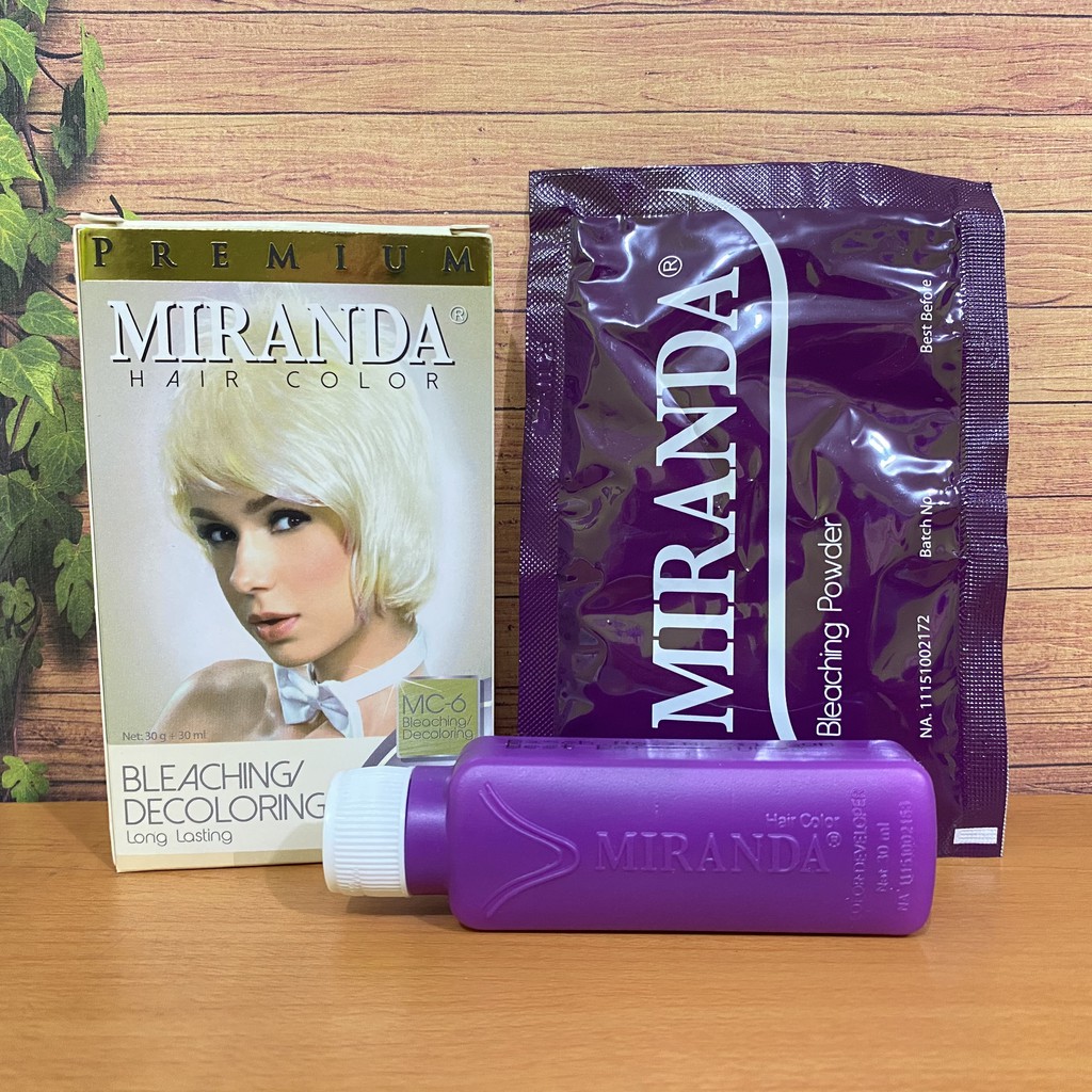 Jual Miranda Hair Color Bleaching / Bleaching Rambut 30ml Shopee