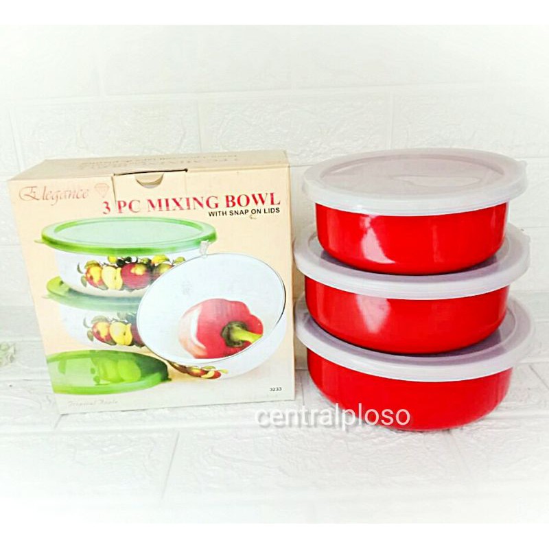 3 SET Bowl MANGKUK + TUTUP BOWLCP