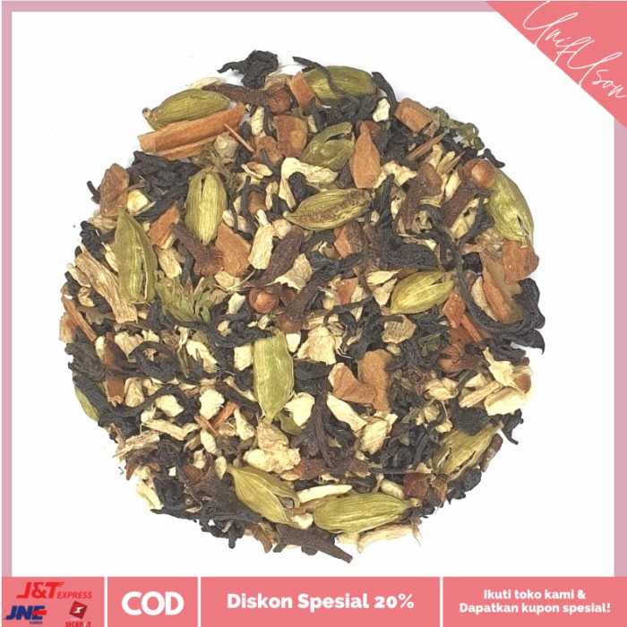 

⭐COD⭐ MASALA CHAI Tea Blend - Black Tea with spices and stevia 250 gram