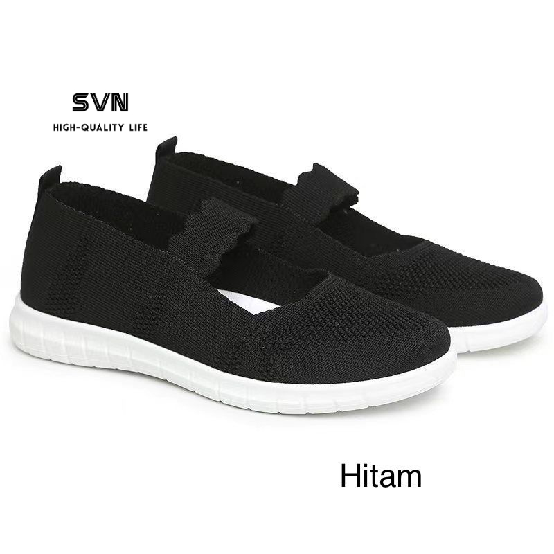 [GROSIR][COD] SEVEN_DAY SEPATU SLIP ON BAHAN RAJUT SEPATU WANITA IMPORT MURAH FASHION FZ-A54