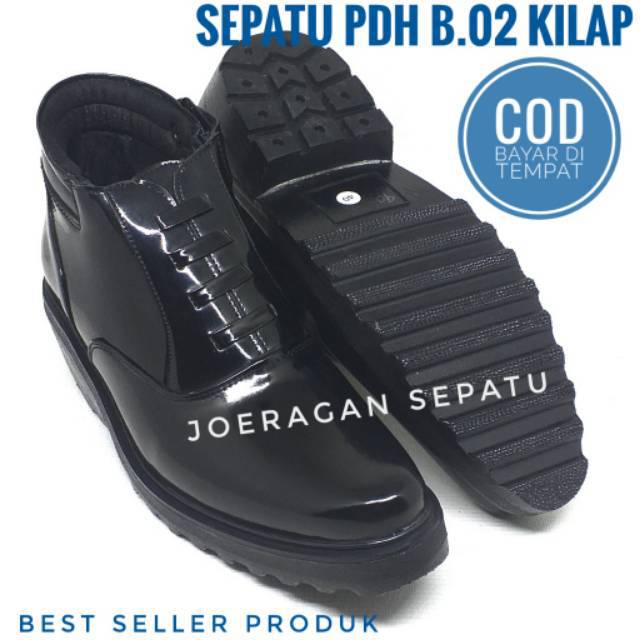 Sepatu Pdh Tni Polri Dishub Satpam Security Pria SEPATU PDH TNI POLRI DISHUB SATPAM SECURITY PRIA B.02 KILAP