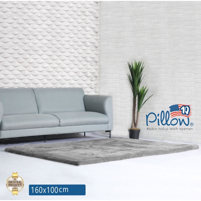 JUMBO 200x160 Karpet Bulu Rasfur Besar Ori PILLOW Jihan Audi ada Barcode