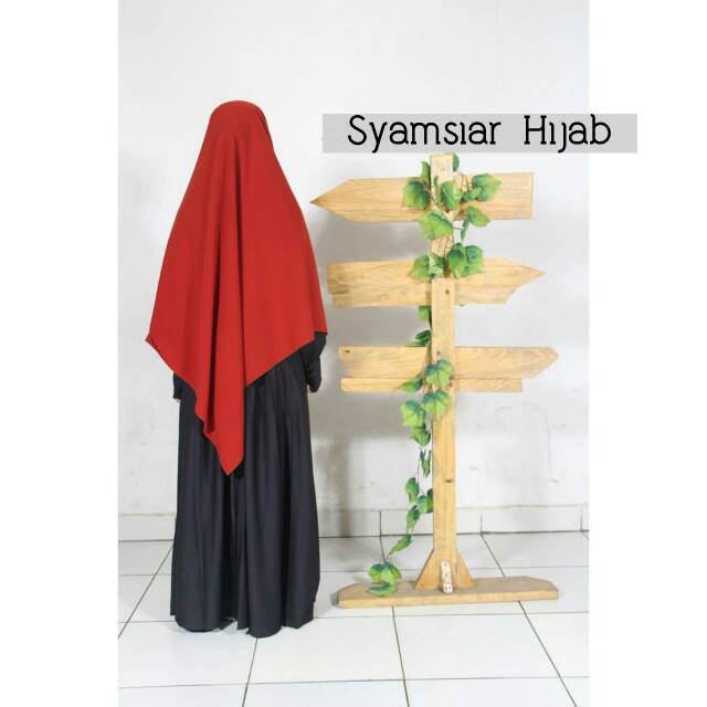 Jilbab / Hijab Segi Empat 130 x 130 Kerudung Square Jumbo Syari , Wolfis , Kekinian , Murah