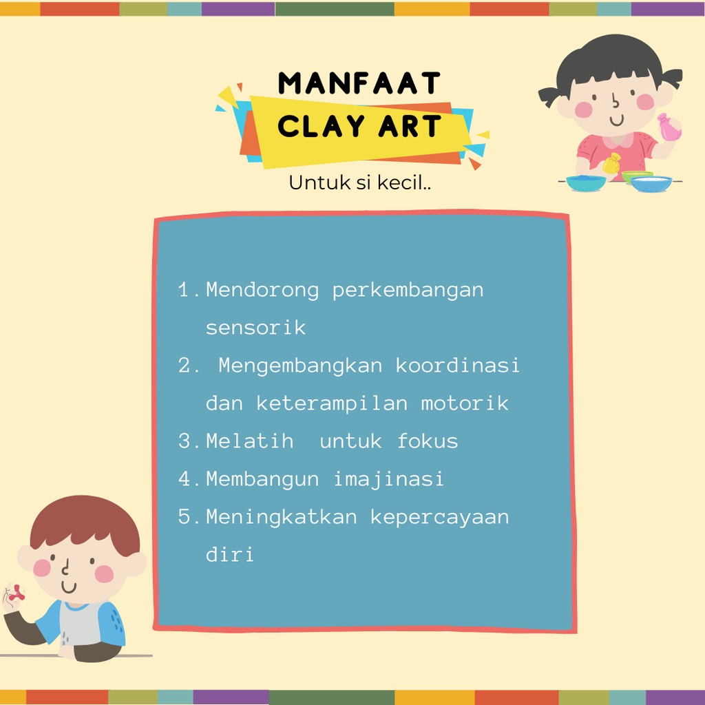 MAINAN EDUKASI ANAK AIR DRY CLAY KIT LENGKAP DENGAN 10 KARTU BERGAMBAR UNIK DAN LUCU + BINGKAI