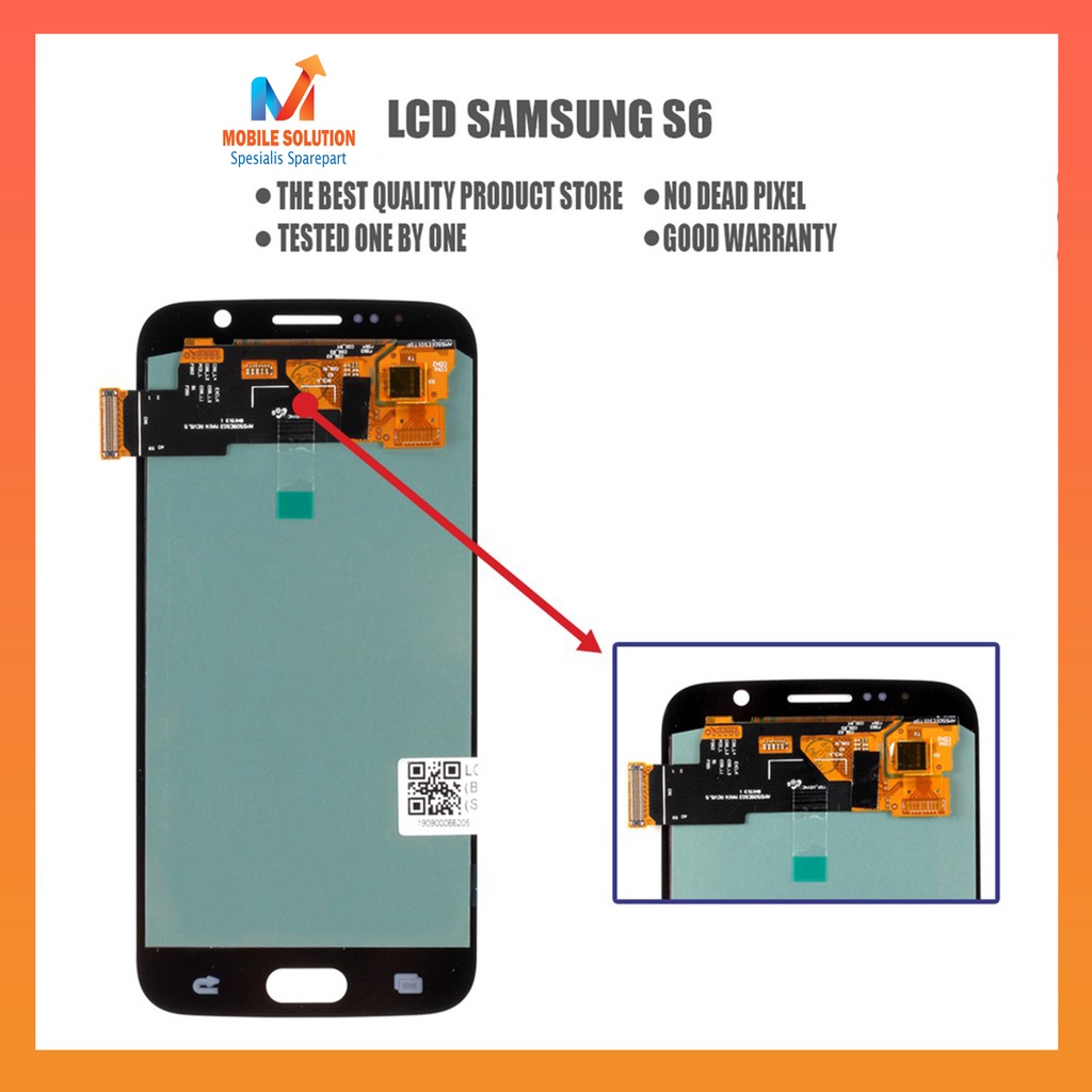 Grosir LCD Samsung Galaxy S6 Flat  S6  G920 ORED 100% Fullset Touchscreen Garansi 1 Bulan + Packing / Bubbel