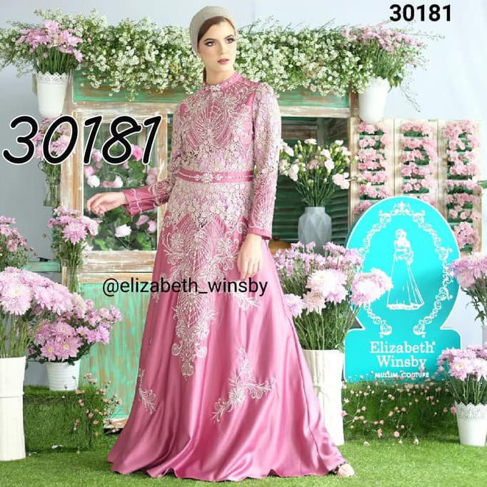 New Arrival Elizabeth Winsby Fashion Gamis Baju Muslim Pesta G46 Premium Harga Grosir