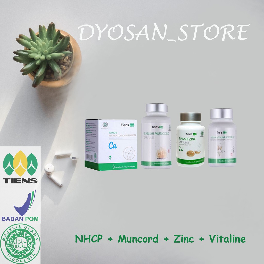 Tiens PAKET PROMIL MAMA | Muncord + Zinc + Kalsium + Vitaline | Promil