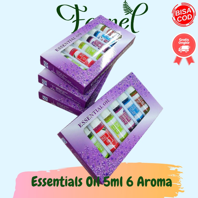 Minyak Aromatherapy Essential Oils Diffusers 5ml  6 PCS