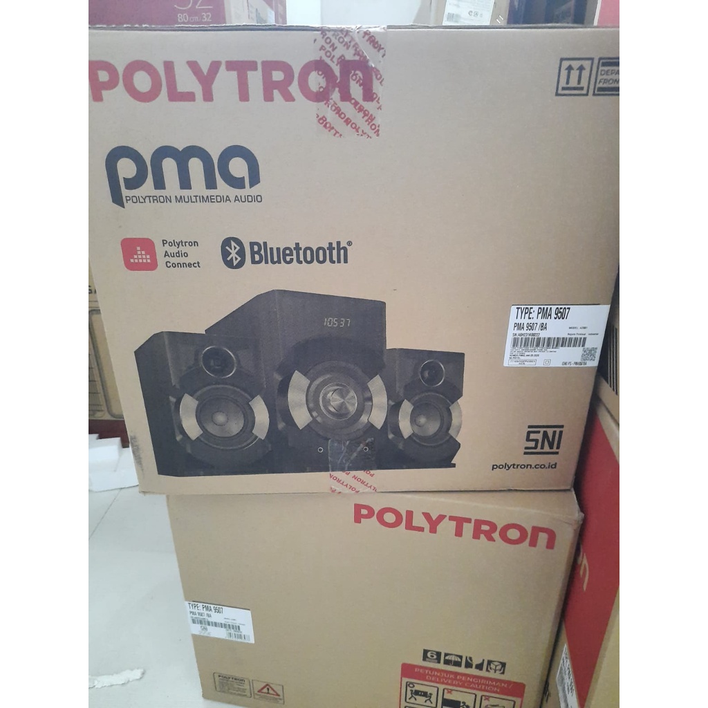 Polytron Speaker Aktif Bluetooth PMA 9527 Radio Extra Bass Remote USB