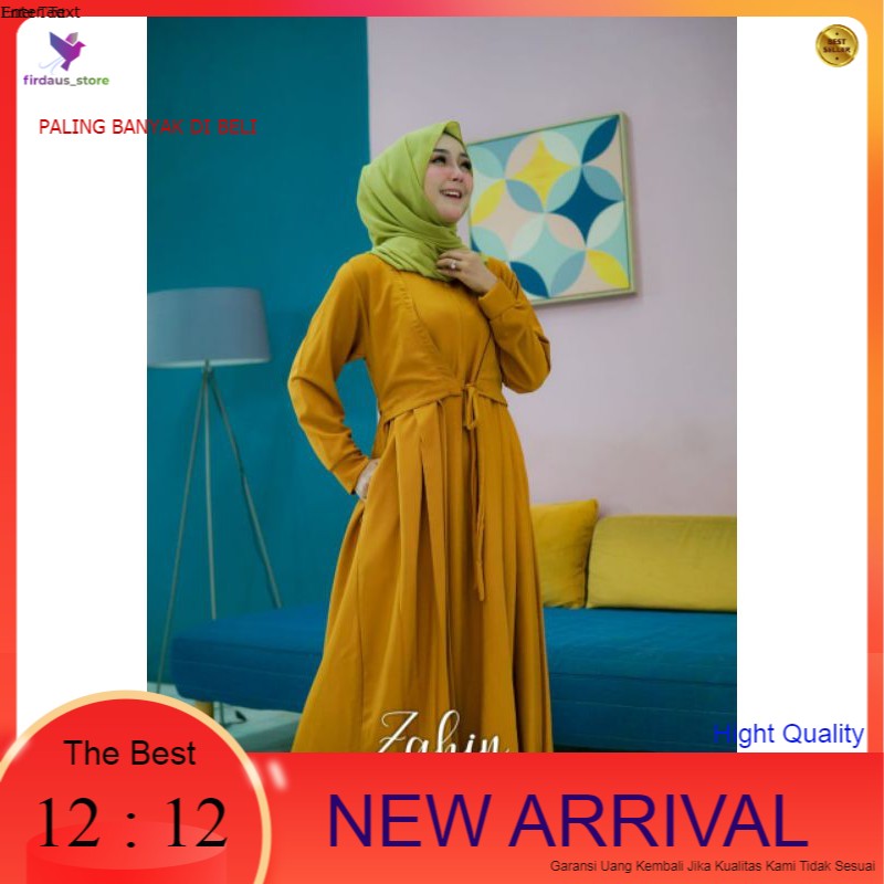 GAMIS SYARI TERBARU  YUMNA ORI BY ZAHIN/ GAMIS KONDANGAN / GAMIS PESTA WANITA 2020
