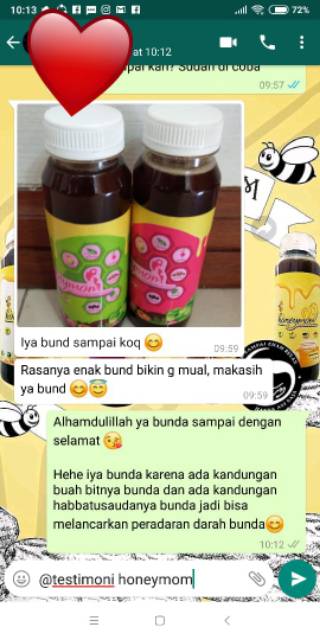 Honeymom Madu Nutrisi Ibu Hamil ,Vitamin Ibu Hamil 250 ml