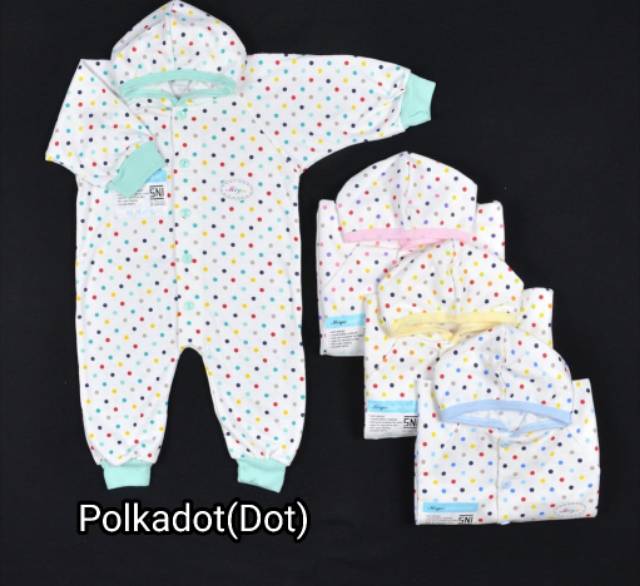 0-3bln/ MIYO 1pcs Jumper Panjang BUKA KAKI PLUS TOPI