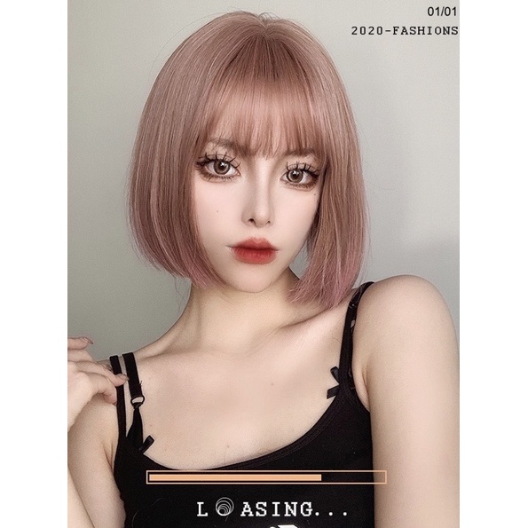 T332 full wig korean bobo wig lisa 30 cm wig anya