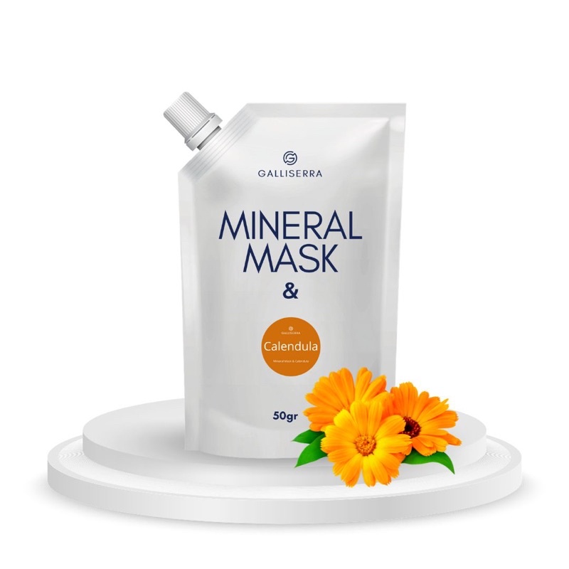 GALLISERRA MINERAL MASK DENGAN BUNGA ASLI CALENDULA