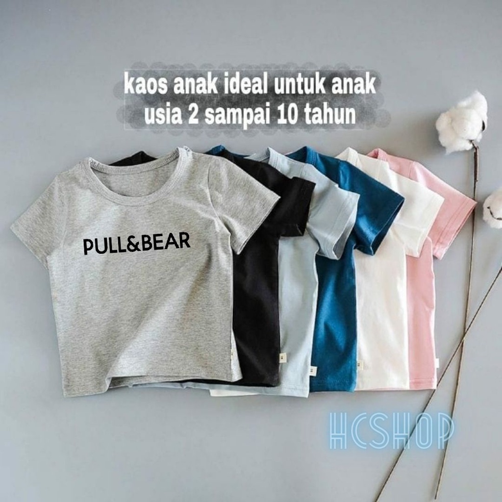 Kaos Anak P&amp;B Laki Laki Perempuan Usia 2-16th Ideal Cowok Cewek