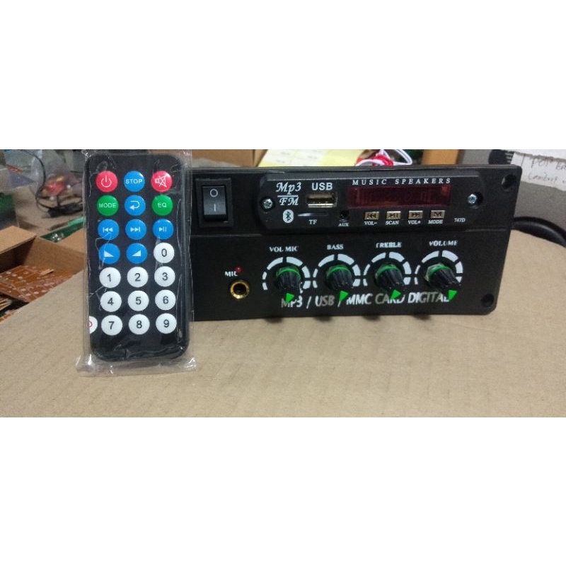 COD kit rangkaian  modul ampli speaker aktif plus USB bluetooth untk  speaker 5 dan  6 inch