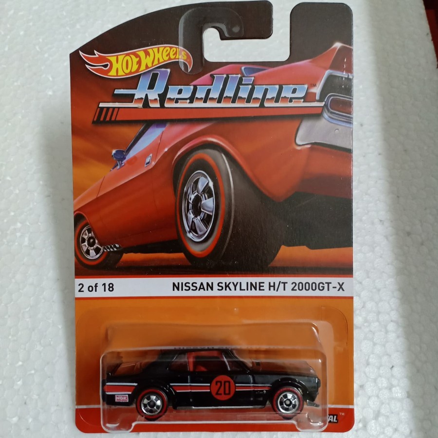 Hotwheels Redline Nissan Skyline H/T 2000GTX Hakosuka Hitam