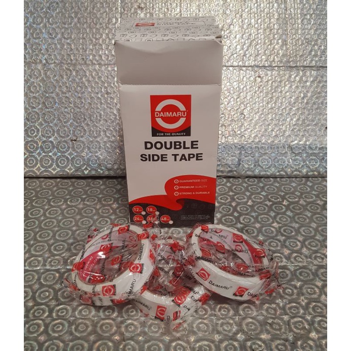 

Double Tape Kertas 1 inc 24 mm x 12 Daimaru