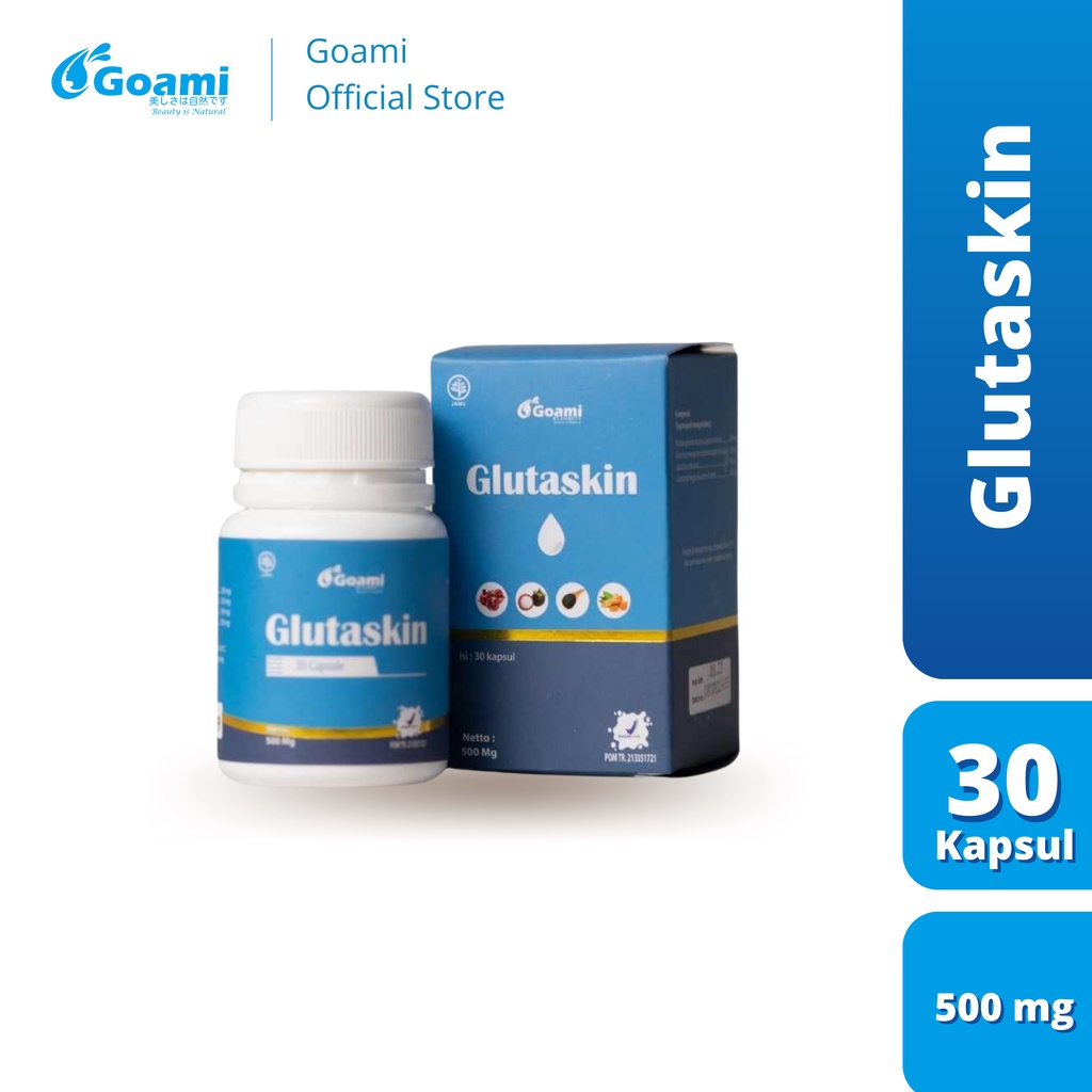 Glutaskin - Kapsul Pemutih Seluruh Badan Mengandung Glutathione Dan Collagen | Goami