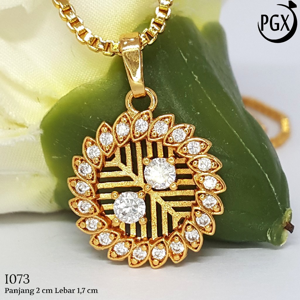 PGX Liontin Kalung Xuping Wanita Aksesoris Fashion Perhiasan Lapis Emas  - I073