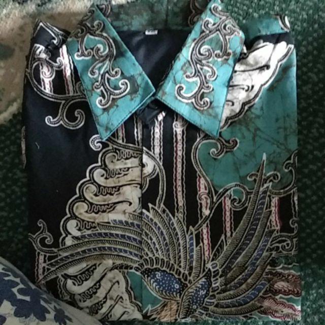 Kemeja Batik Hrb026 Kenongo Kemeja Jav Panjang Pekalongan Padi M L Xl Sogan Tulis Halus Kemeja Batik
