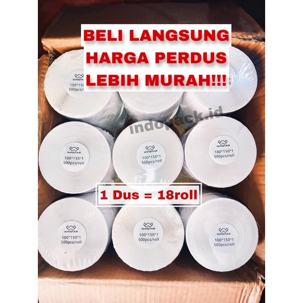 

Sy LABEL THERMAL 100x150 A6 KERTAS LABEL THERMAL 10x15 Gojek Grab