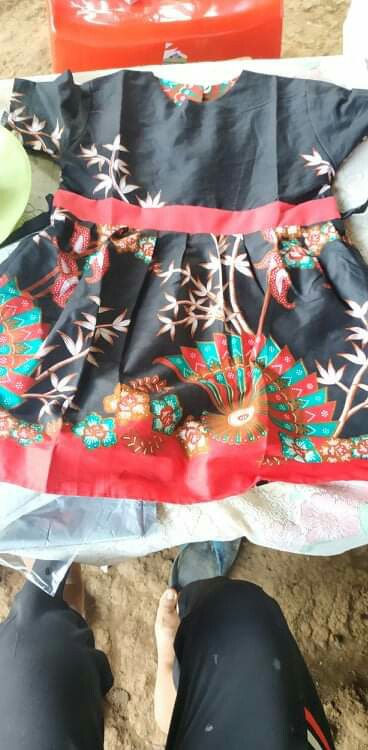 Batik Couple Keluarga Sania Ruffle Ori Ndoro Jowi Dnt Kipas
