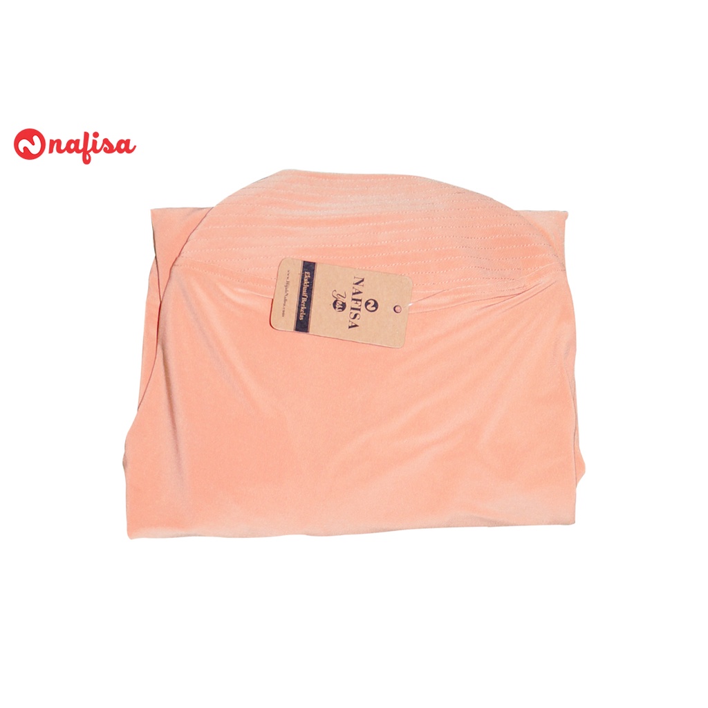 Nafisa Belvana - Jilbab Instan Jumbo Syar'i (Size L & XL)-PEACH