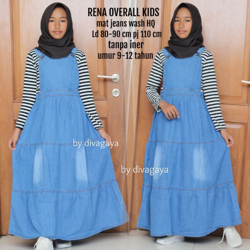 RENA OVERALL ANAK TGG LIGHT BLUE TANPA INER