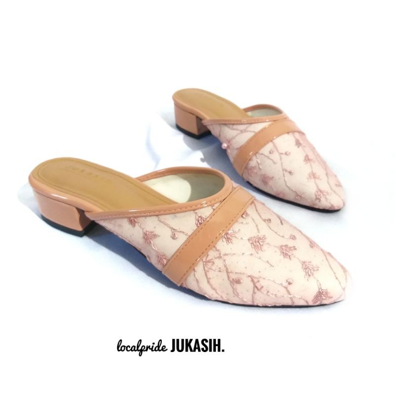 JUKASIH - LENA sandal wanita MULES hak 2 cm