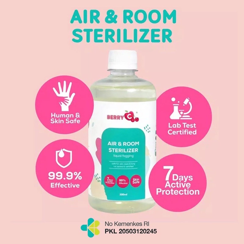 BERRYC Liquid Fogging Air &amp; Room Sterilizer / Cairan Fogging Ruangan 500ml