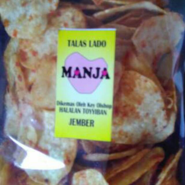 

Keripik Talas Manja (keripik rasa sambal padang)