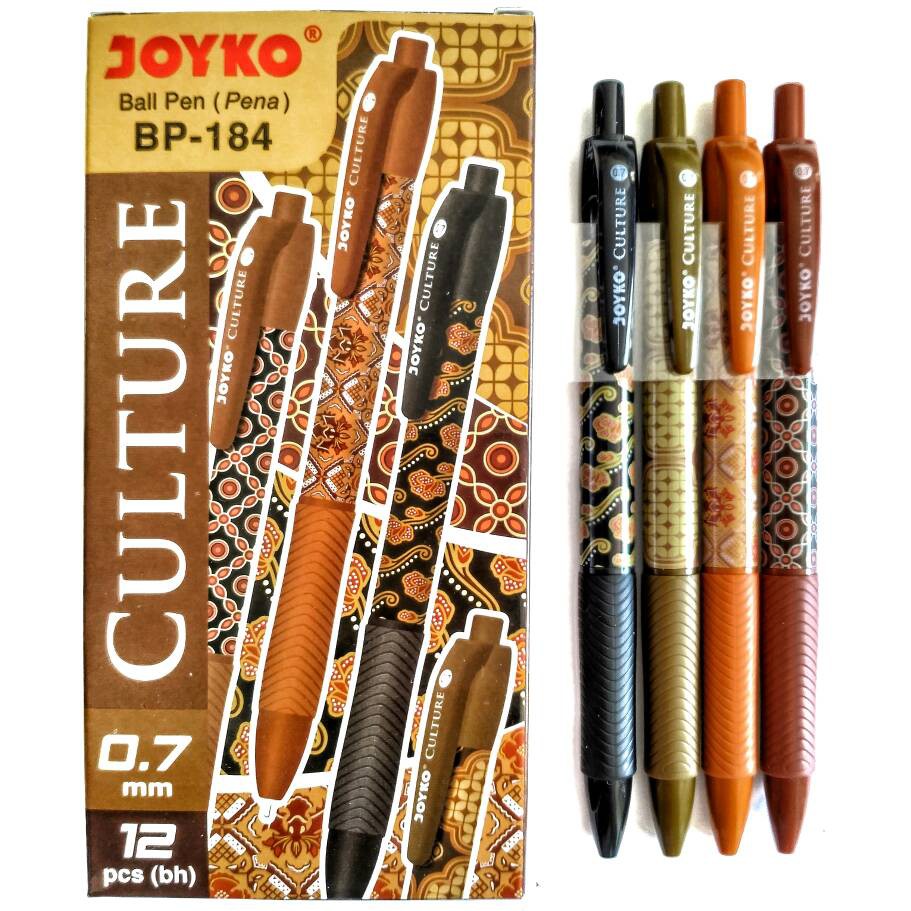 

Retractable Ballpoint Joyko Batik Culture 0.7mm Rubber Grip