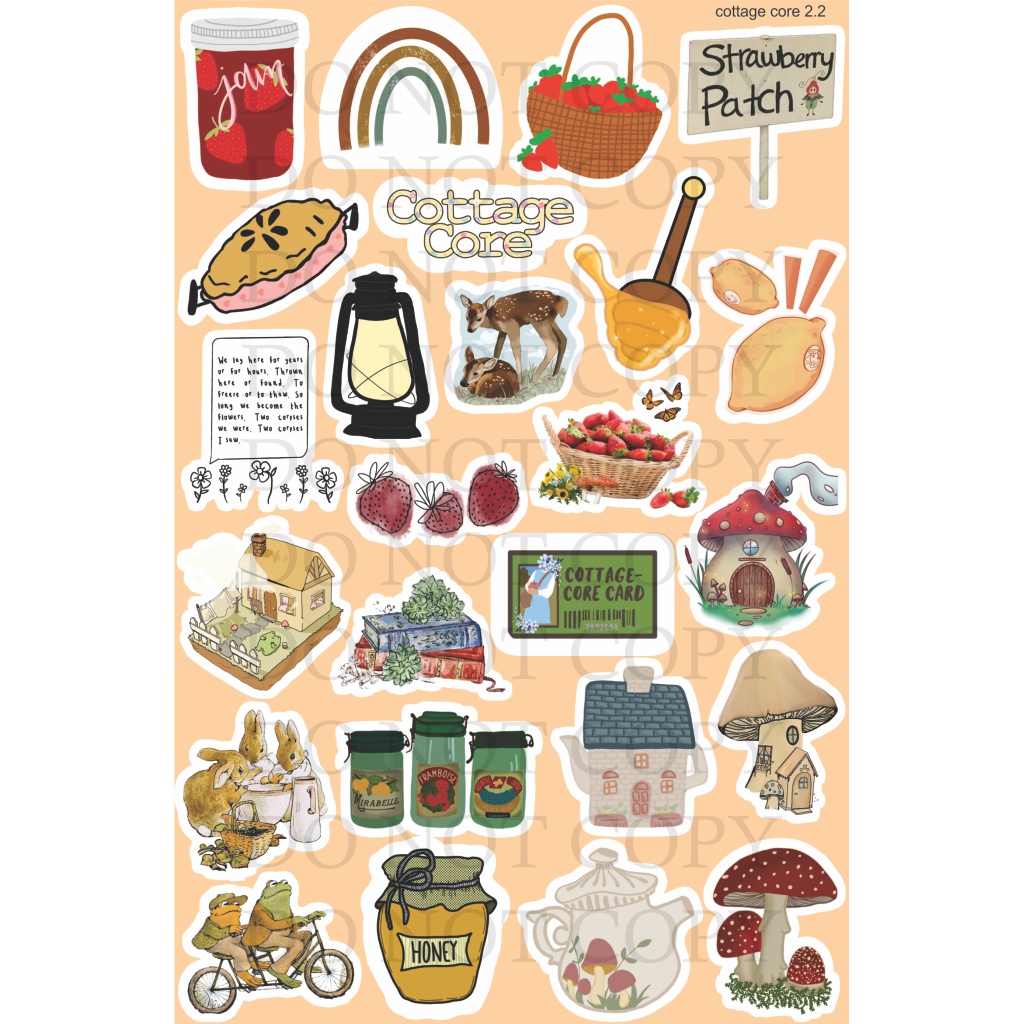

25pcs COTTAGE CORE Sticker Tumblr / Stiker Aesthetic / Stiker HP