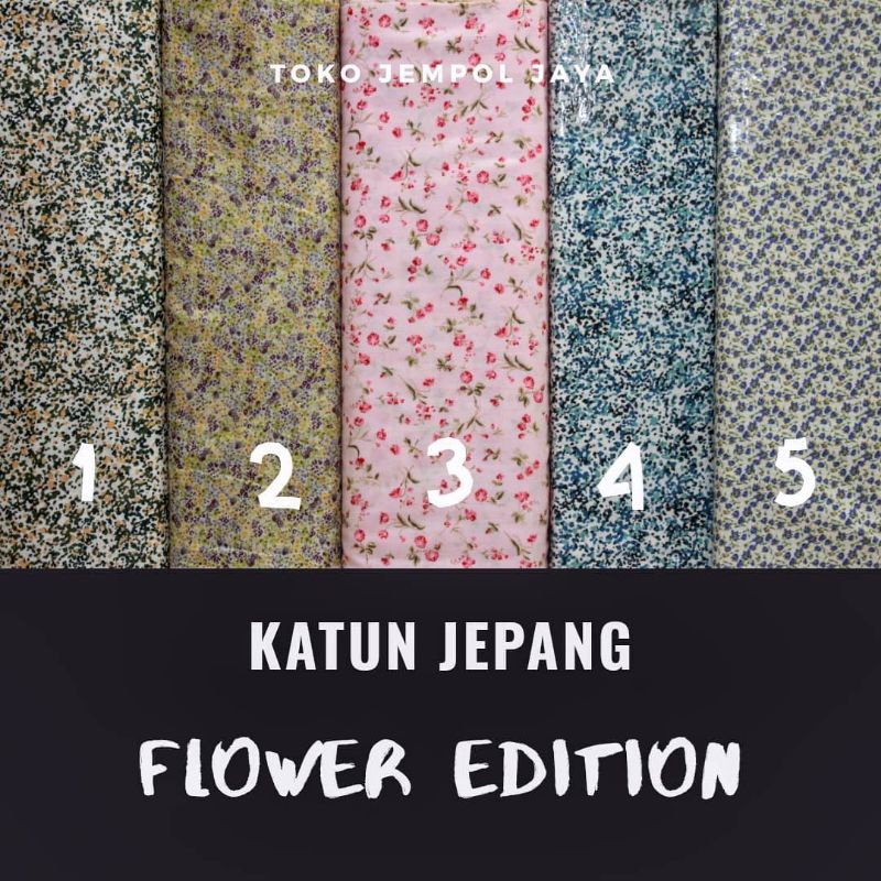 Jual Kain Katun Jepang Meteran Flower Edition Lebar Cm Shopee Indonesia