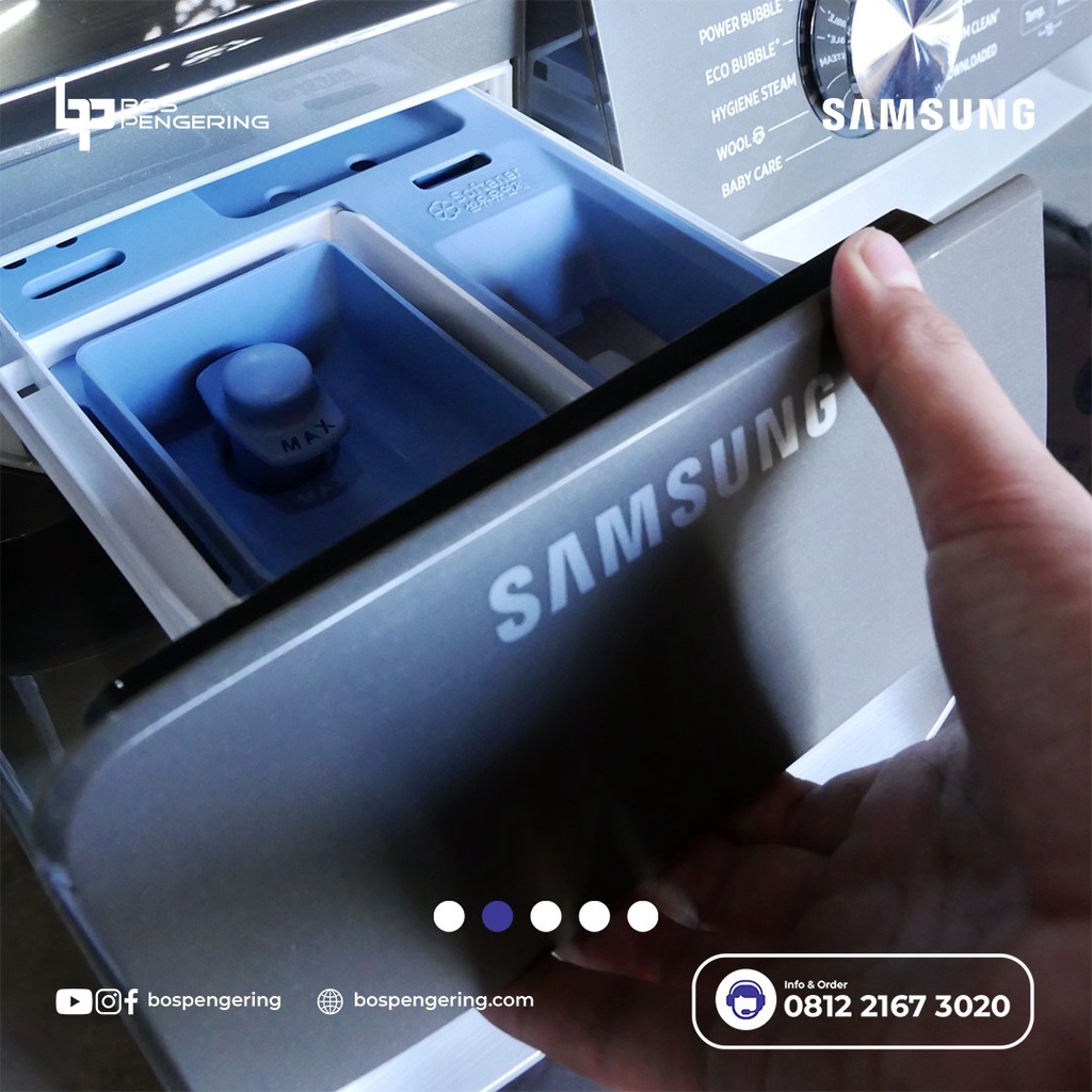 Mesin Cuci Samsung 16 Kg WF16T6000GP Washer Front Loading Samsung 16Kg