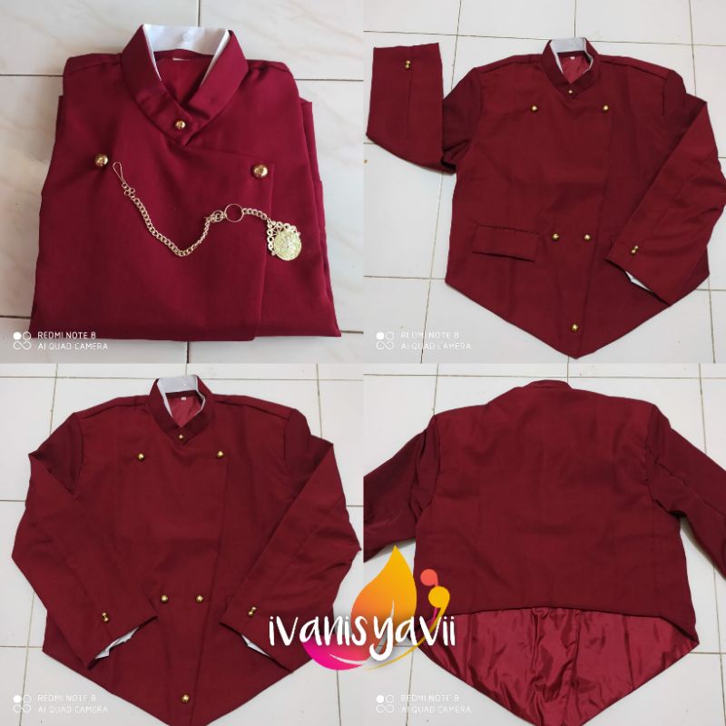 [Aneka Warna] Beskap Solo Warna - Maroon / Navy / Mocca / Hijau