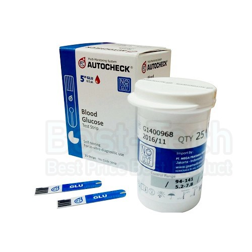 Strip Gula Darah Autocheck Test Strip Blood Glucose