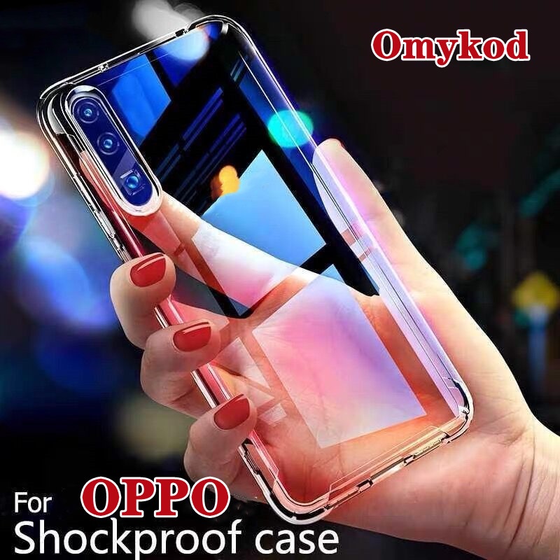 C/C- CASING COVER SARUNG Casing OPPO Reno 4F A15s A15 A93 A53 A52 A92 A31 A9 2020 A5 2020 Reno 3 2F F11 F9 Pro Soft Case Silikon TPU Bening Transparan Case