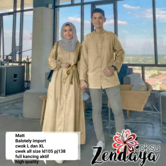 COUPLE BALOTELLY/KEMEJA PRIA DAN GAMIS/COUPLE MURAH/COUPLE PESTA/BATIK HALUS/BATIK PEKALONGAN/COUPLE