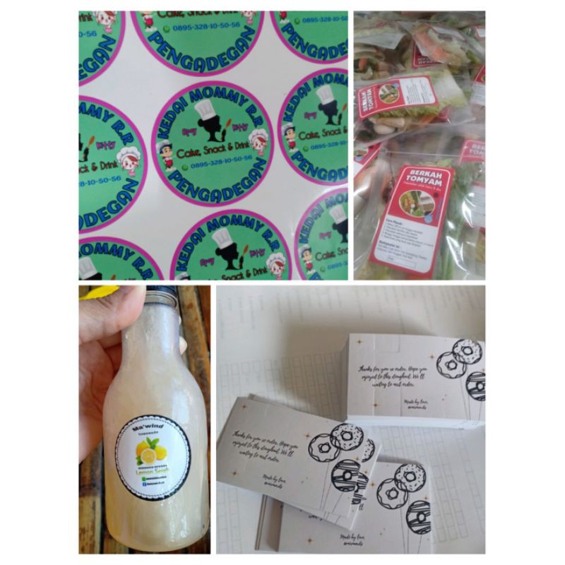 

CETAK STIKER LABEL/STIKER PRODUK/STIKER KEMASAN A3+ KROMO + LAMINASI