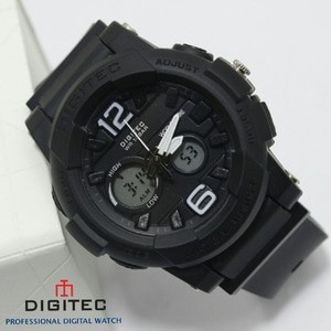 Jam Tangan Wanita Digitec Original DG 2073 Full Black