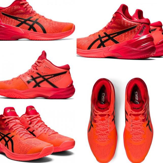 Baru.>463ED  sepatu volly Asics sky elite ff sepatu voli asics sky elite ff - Orange, 40