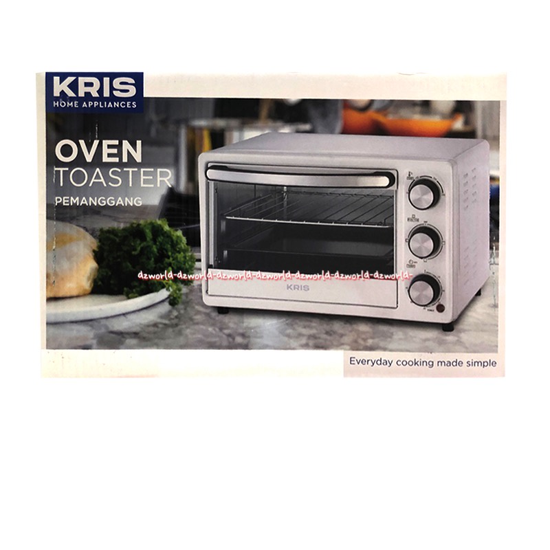 Kris Oven Toaster White 16L Alat Pemanggang Kue Bakar Makanan Cookies Ofen Putih 2tingkat Krischef